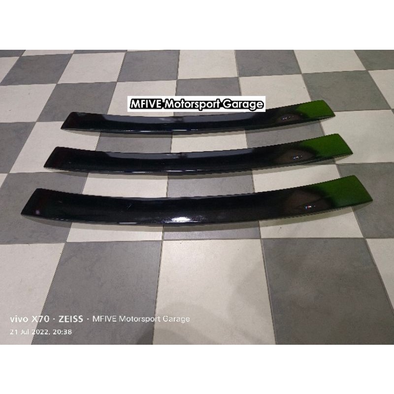 Painted BMW E39 sedan A type Roof Spoiler + Trunk Lip Spoiler color-668 black