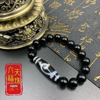 六福天珠6F Dzi 】绿度母新天珠（单颗新天珠/黑玛瑙手串） | Shopee