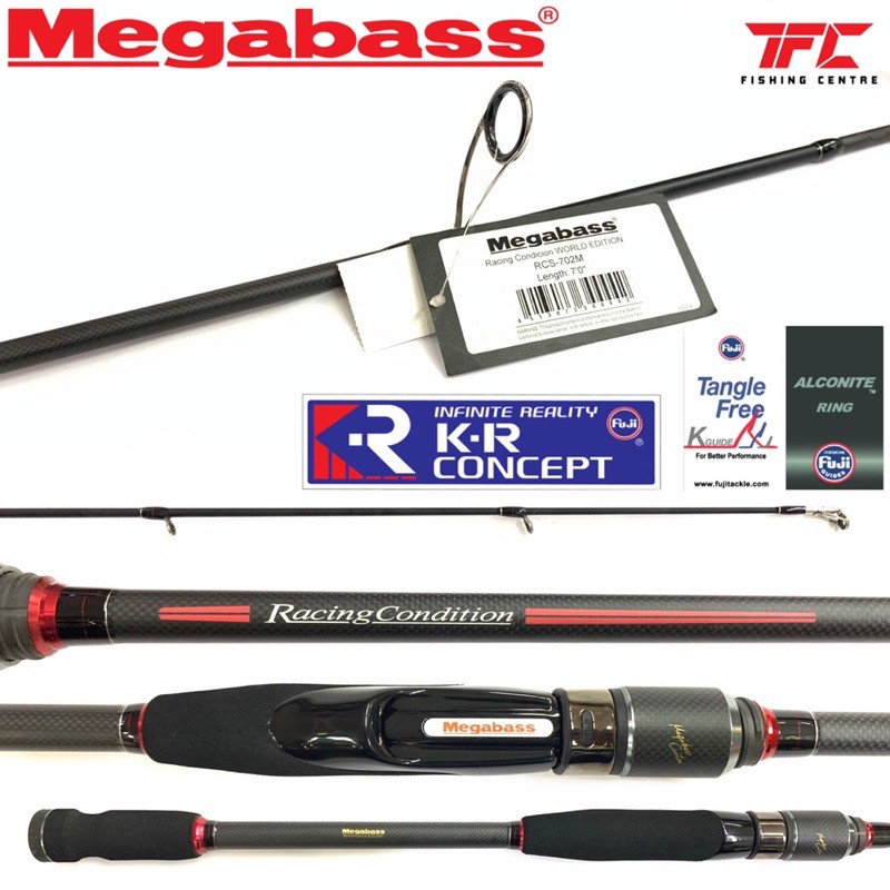 Megabass Racing Condition World Edition RCS-702M Spinning Rod | Shopee ...