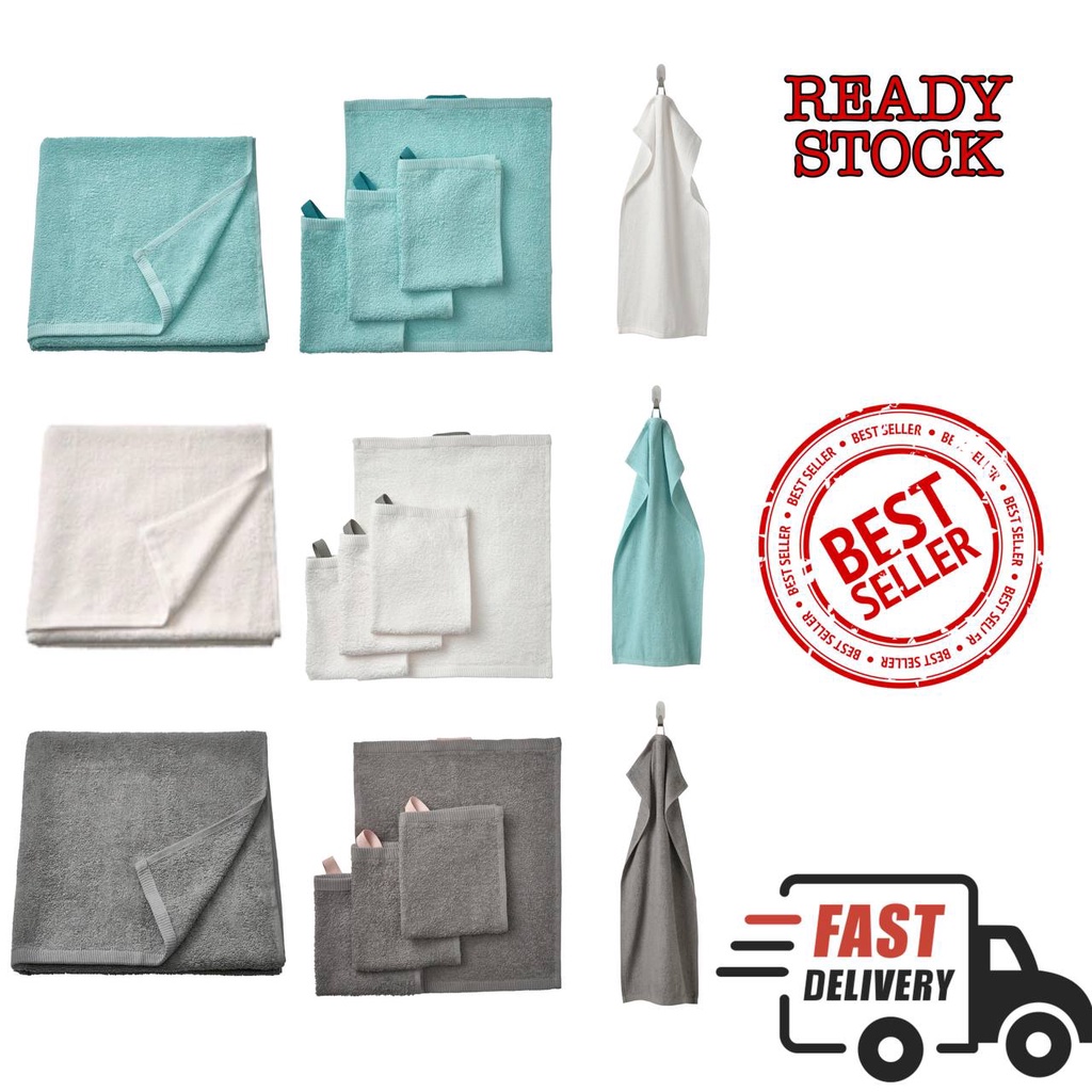 Towel Series DIMFORSEN IKEA Bath Towel Washcloth Hand Towel Shopee