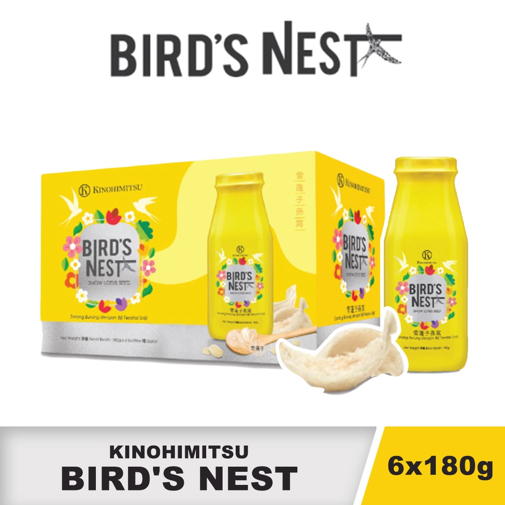 Kinohimitsu Ready To Drink Bird's Nest with Snow Lotus Seed 6x180g