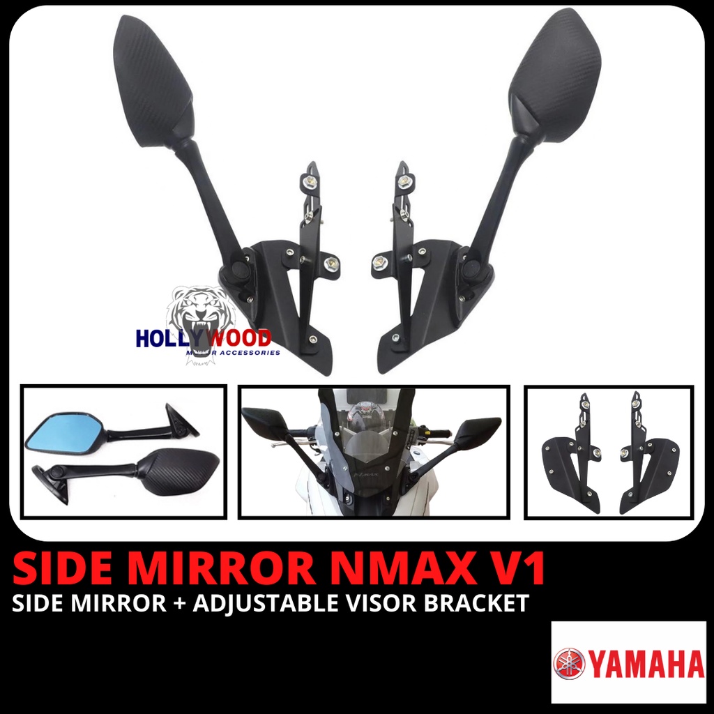 YAMAHA NMAX V1 SIDE MIRROR BRACKET MODIFY FRONT FAIRING ADJUSTABLE