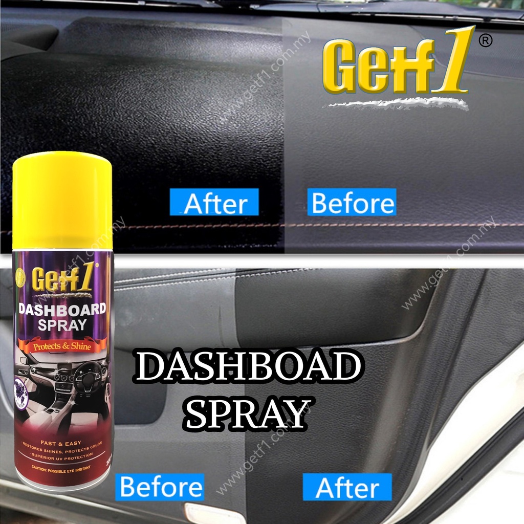 Getf1 Dashboard polish Spray 300ml uv protector car interior polish ...