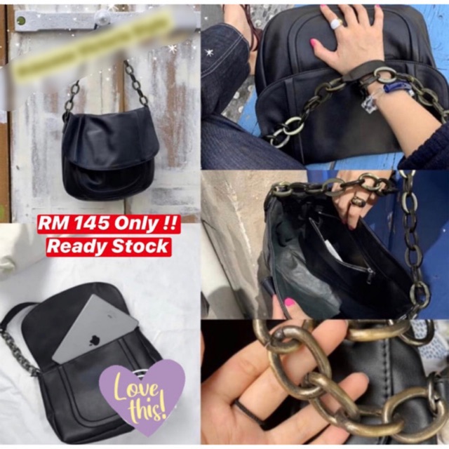 !!!BEST SELLING ITEM!!!! KOREAN HOBO BAG (BLACK) Shopee Malaysia