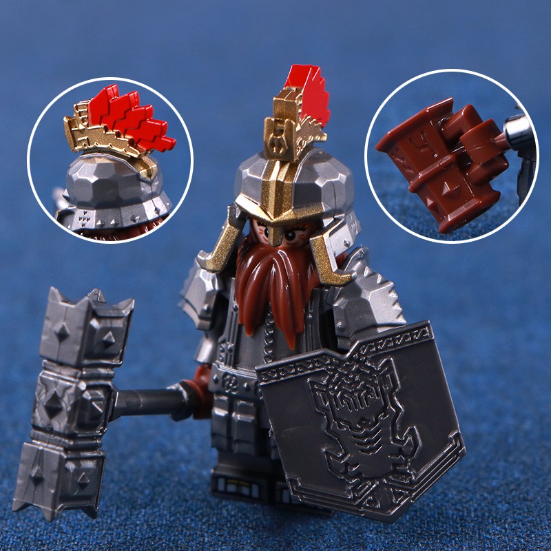 Dain Ironfoot Compatible with Leging Minifigures The Lord of the Rings ...