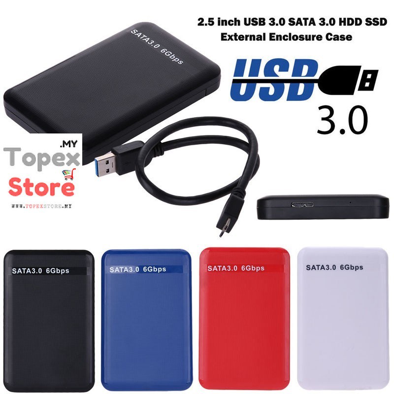 High Quality USB 3.0 Portable 2.5 SATA external hard disk HDD case ...