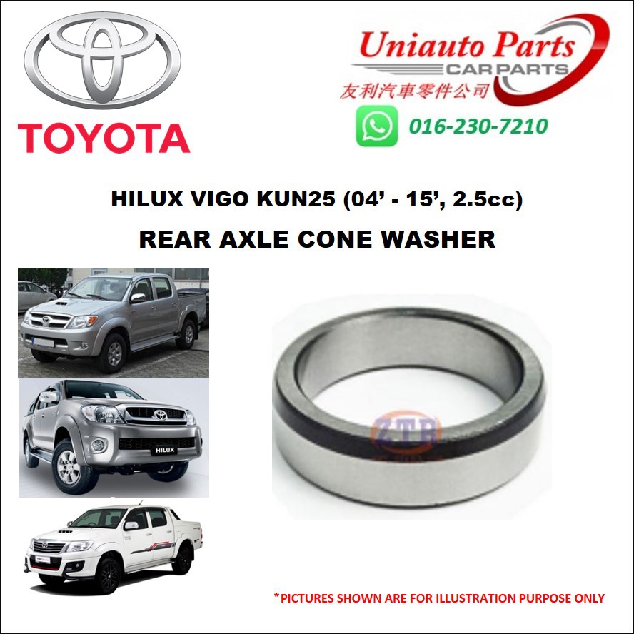 TOYOTA HILUX VIGO KUN25 (04' 15', 2.5cc) REAR AXLE CONE WASHER (TYPE