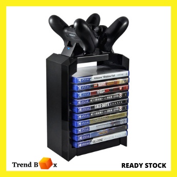 Ps4 charging station and games best sale tower