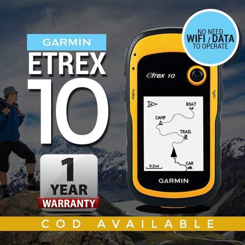 Garmin Etrex 10 Navigation Double Sat GPS Handheld Navigator Bike Computer Hiking Shopee Malaysia