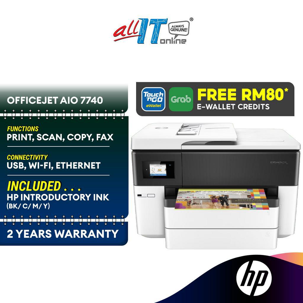 HP OfficeJet Pro 7740 Wide Format AllinOne Printer (USB/ WiFi