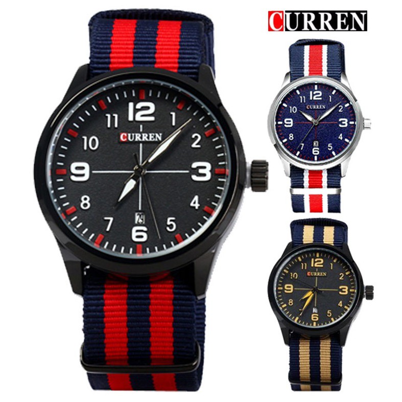 CURREN 8195 Men s Luxury Business PU Leather Watch SWTH 204 Shopee Malaysia