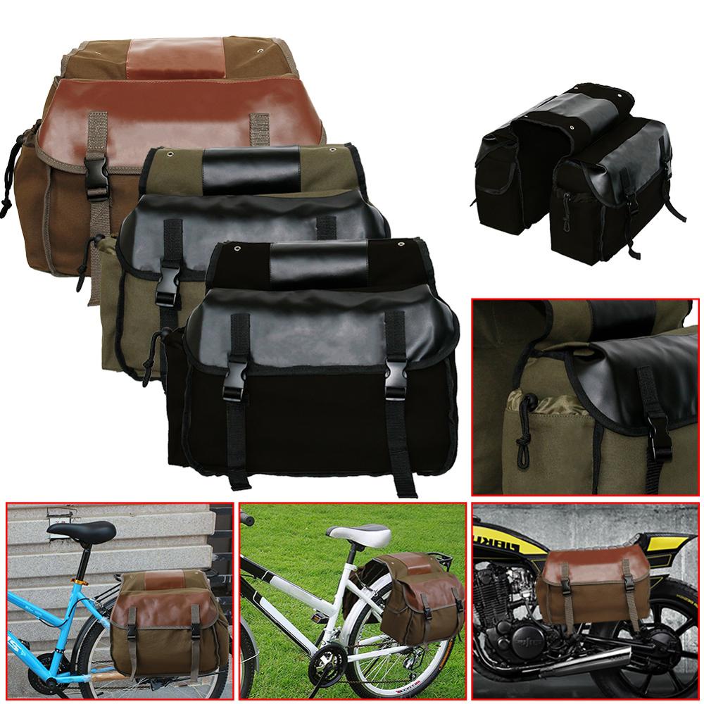 A-Pro Saddle Bags Pair Motorcycle Motorbike Universal 18 Lt each Pannier