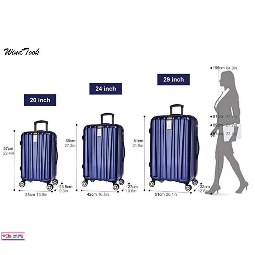 29 inch luggage clearance