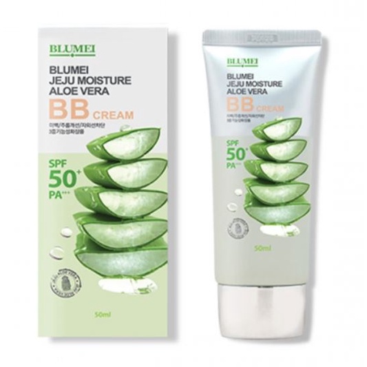 [BLUMEI] JEJU MOISTURE ALOE VERA BB CREAM SPF50+ PA+++ 50ml | Shopee ...