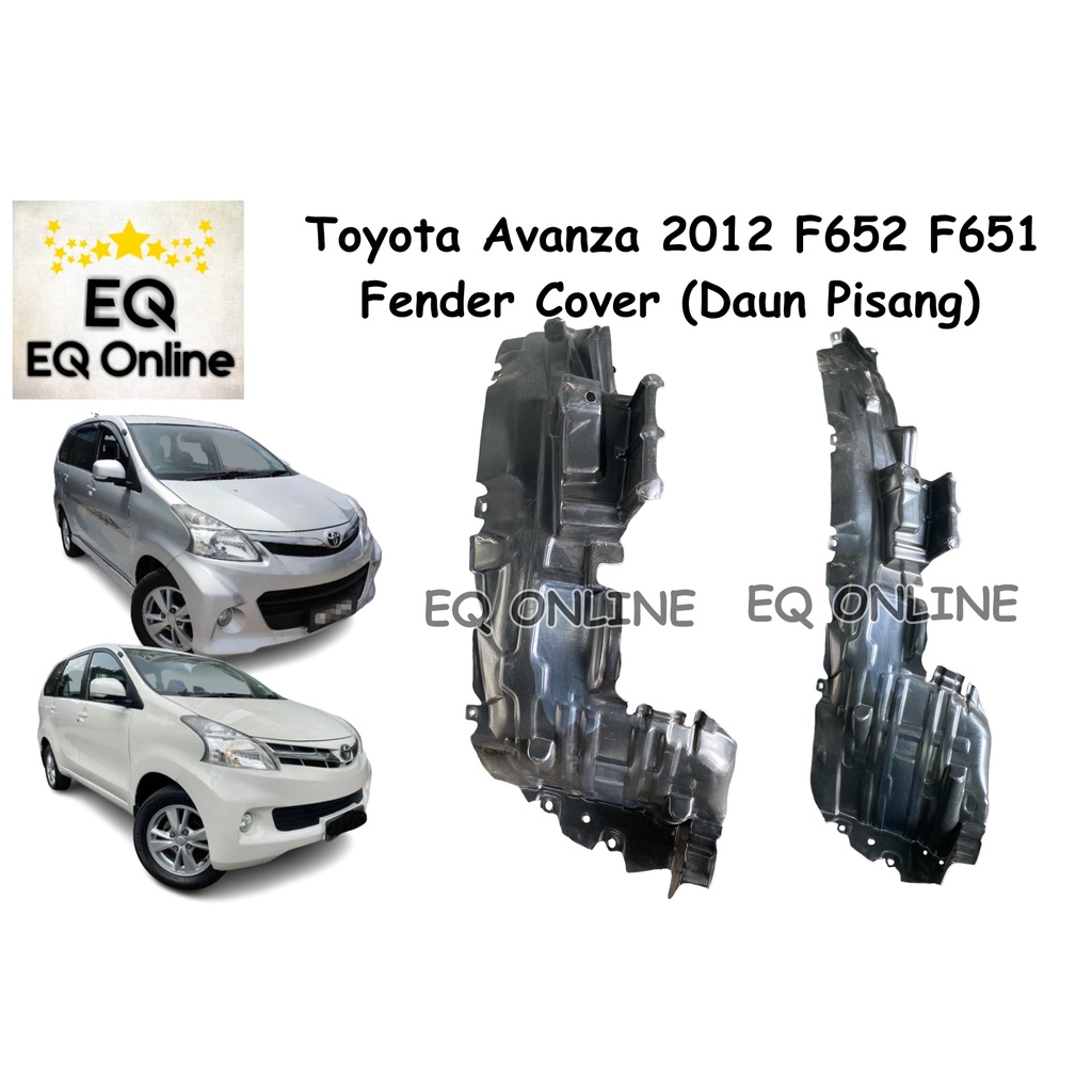 Toyota Avanza 2011 F651 F652 Fender Cover / Liner / Protector / Daun ...