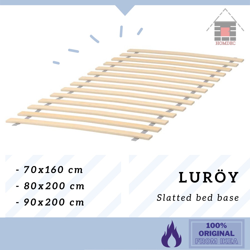 IKEA LUROY Slatted bed base, for Single bed size, 160cm / 200cm Dasar