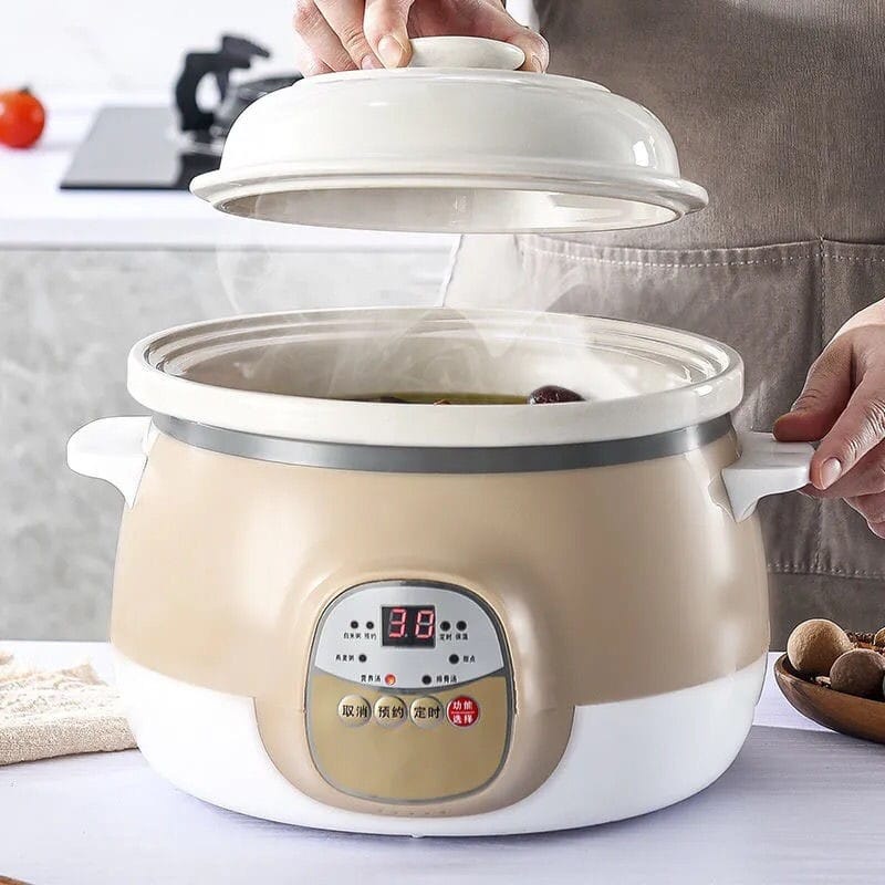 Ceramic sous vide cooker stew pot 1.8L Automatic electric slow