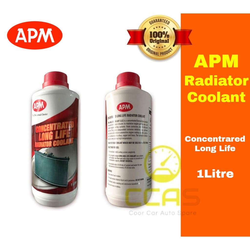 APM Radiator Coolant RED color Genuine Concentrated LONG LIFE COOLANT