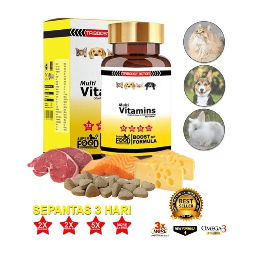 VITAMIN KUCING SUPERFOOD ORIGINAL HQ / CAT VITAMIN UNTUK MELEBATKAN