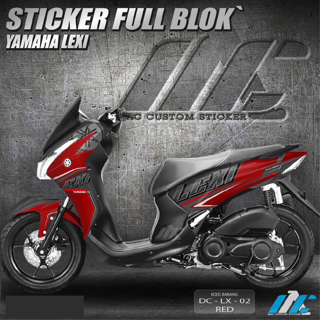 Yamaha LEXI FULL BLOCK DECAL STICKER - DC LX 02 | Shopee Malaysia