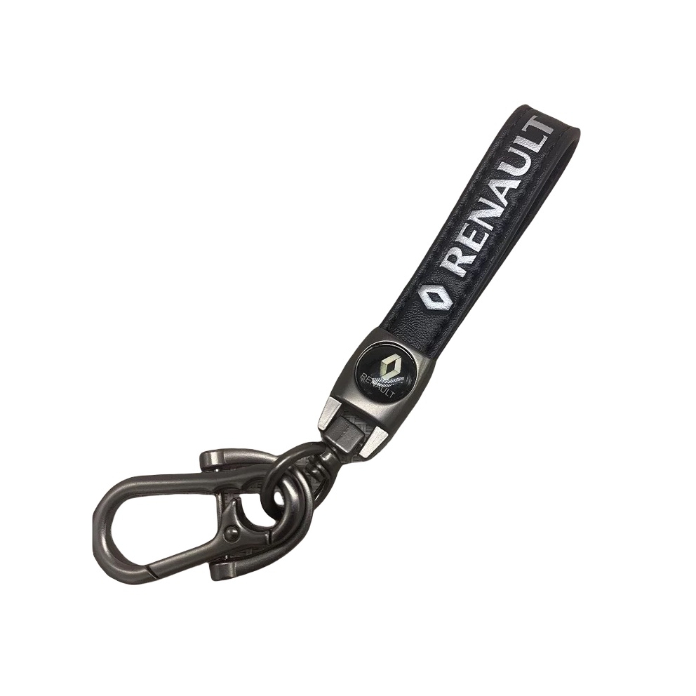 Renault Leather Keychain Metal Hook speciality Car Logo for Car Key ...