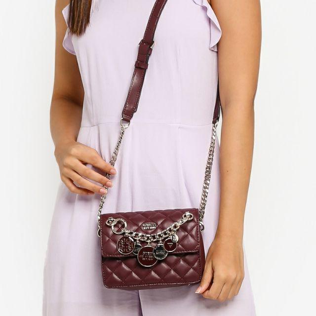 Guess victoria mini chain crossbody best sale