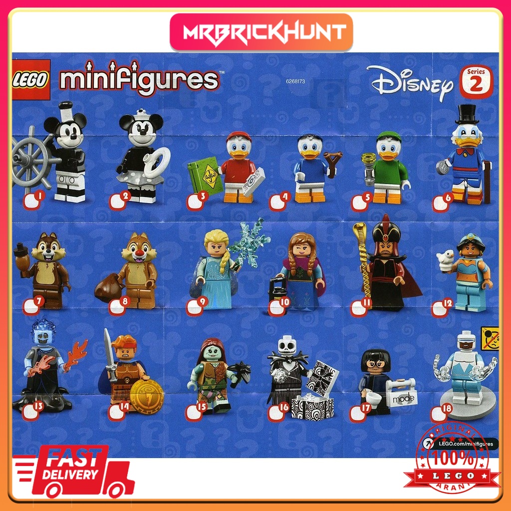 Lego disney minifigures discount series 2 complete set