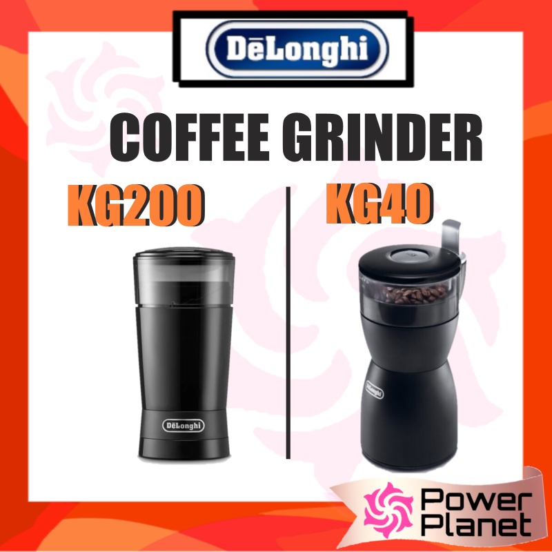 Delonghi KG200 Coffee Bean Grinder 170W KG40 Coffee Grinder Spice Grinder Stainless Steel Blade Black