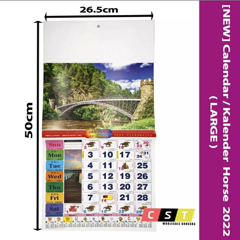 Calendar 2025 Malaysia Kuda 