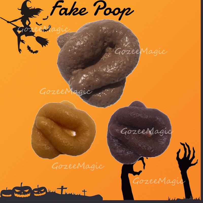 Funny Disgusting Fake Turd Poop Joke Trick Gadget Turd Mischief ...