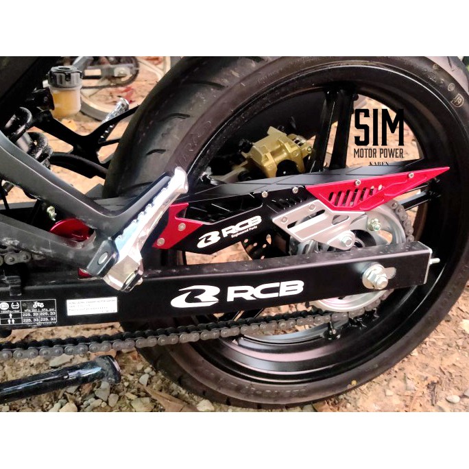 Y15ZR Y16ZR LC135 RACING BOY CNC CHAIN COVER Yamaha Y15 Y16 RCB Rantai