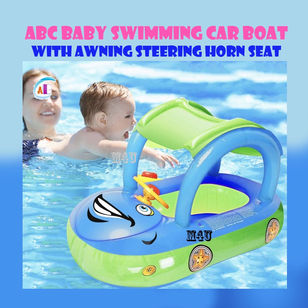 🏊‍♀️Children Kids Inflatable Baby Float Seat Boat Tube Ring Car Sun
