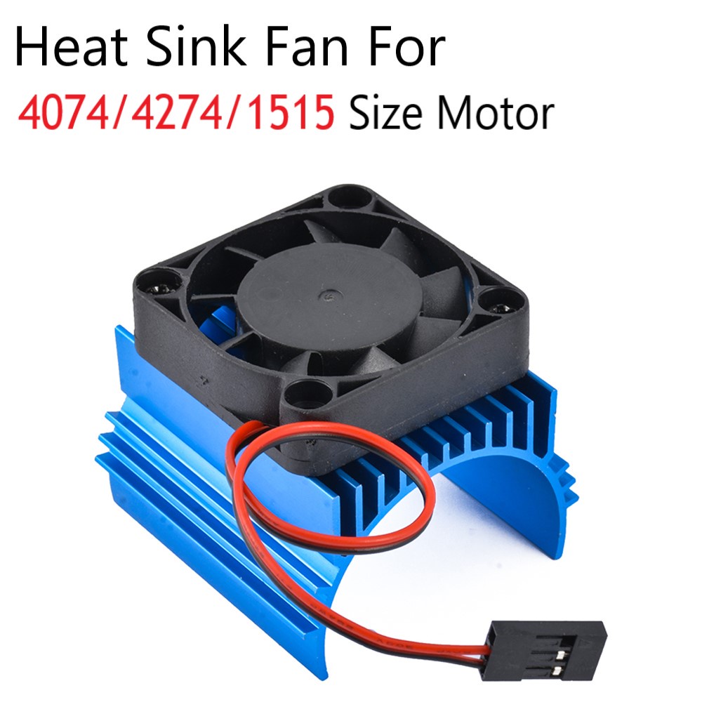 1/8 RC Motor Cooling Fan 40mm 42mm Metal Heatsink for 1/8 RC Model ...