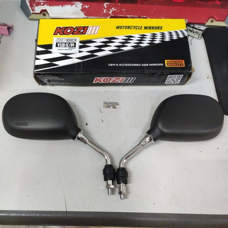 Side mirror cermin (chrome) yamaha y125z 125z lc135 lagenda y15zr y16zr y100 y110 (semua yamaha