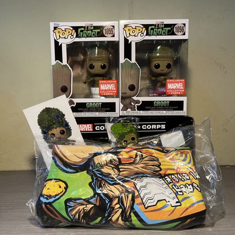 Funko Marvel : I am Groot box (box damage) size L | Shopee Malaysia
