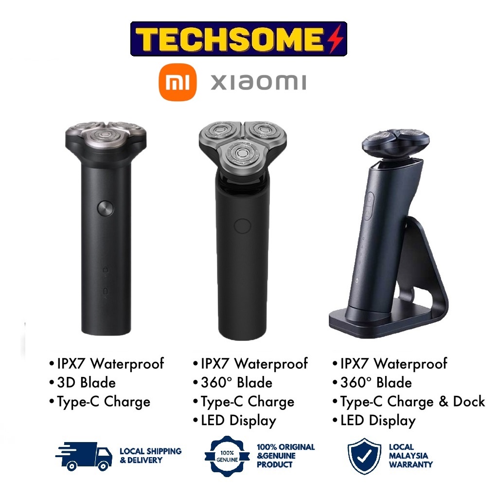 Xiaomi Mijia Mi Electric Shaver S300 / S500 / S700 360 degrees Head ...