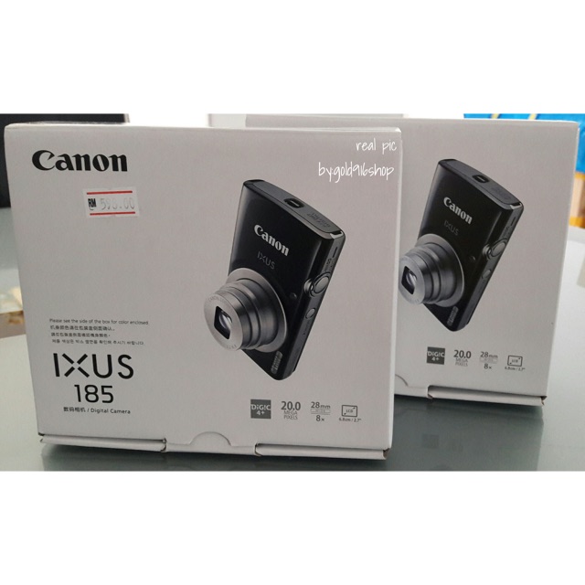 CANON IXUS 185 20MP 8x Optical Zoom Compact Camera Silver