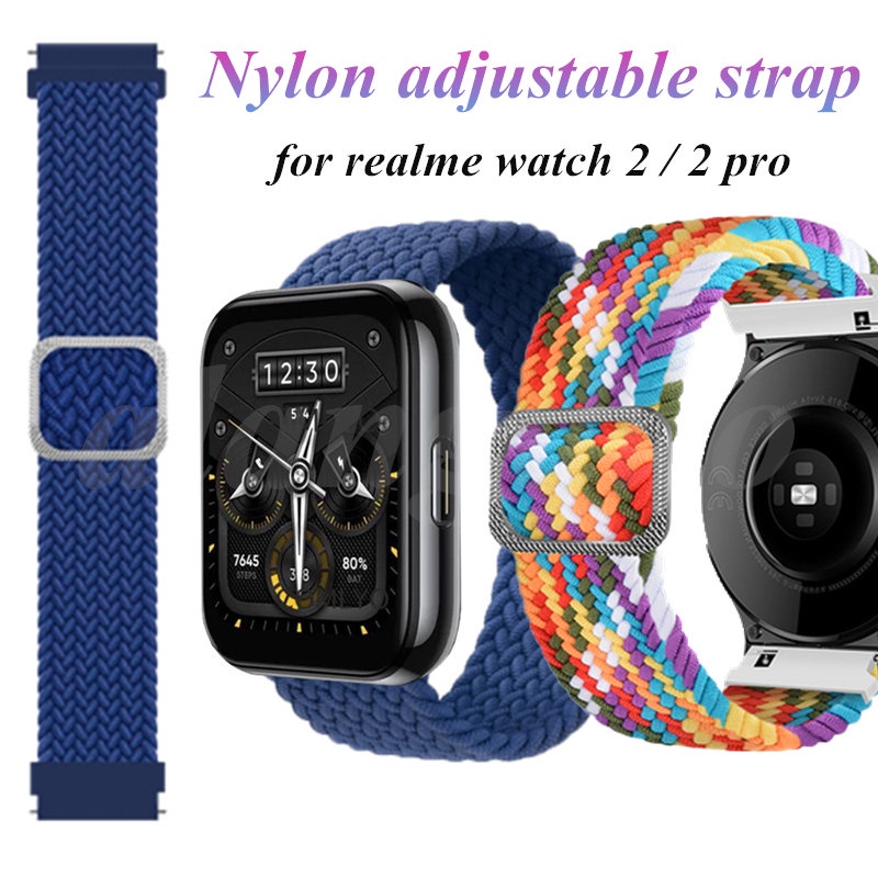 Realme watch 2/3 strap Braided Nylon Elastic Strap for realme watch Adjustable Elastic Band for