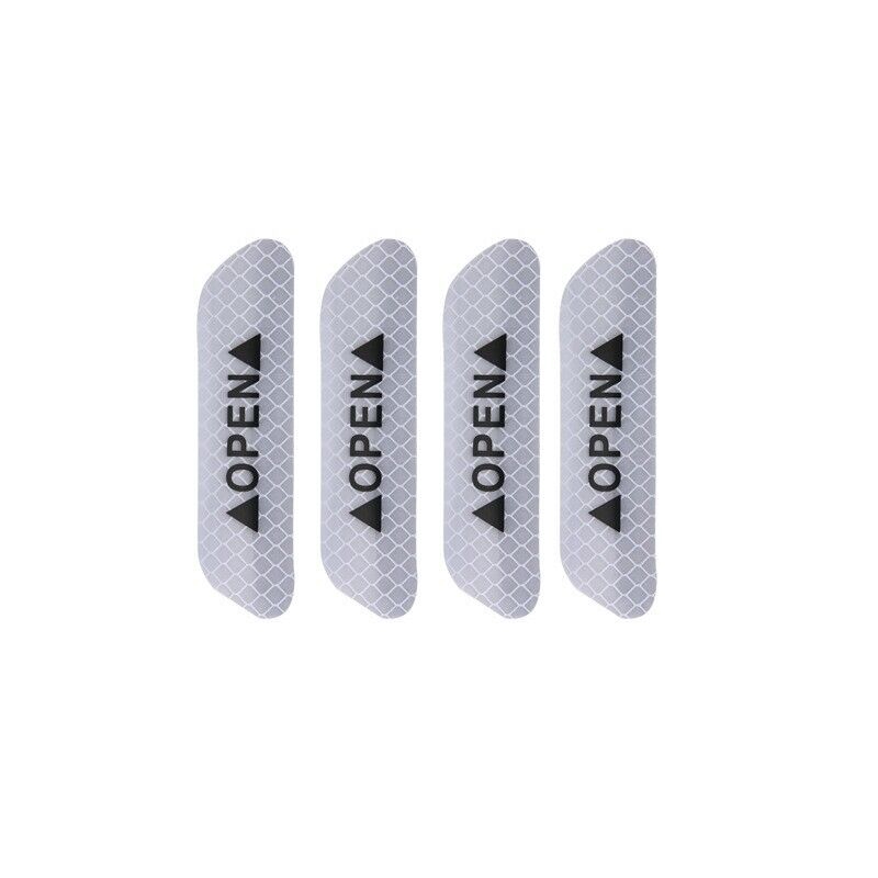 4pcs reflective car door sticker safety opening warning - Pakistan