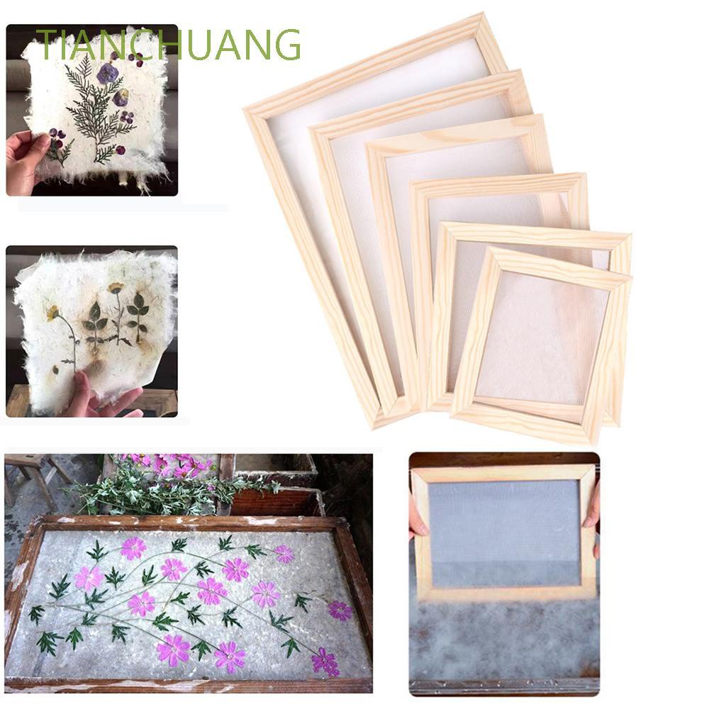 TIANCHUANG DIY Paper Making Screen Ancient Mould Screen Frame Screen
