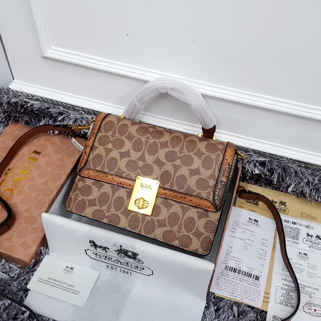 C ACH HUTTON TOP HANDLE (FREE DUSTBAG) Shopee Malaysia