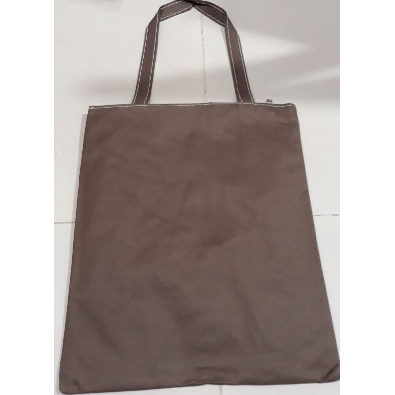 🍁ReadyStock 🍁Canvas Bag Plain Bag Kosong Shopping Tote Bag With Zipper
