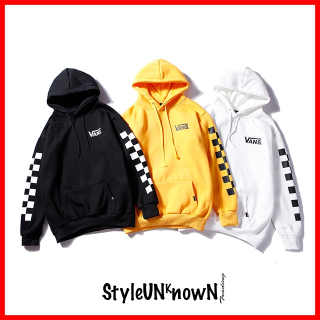 Yellow and cheap black vans hoodie