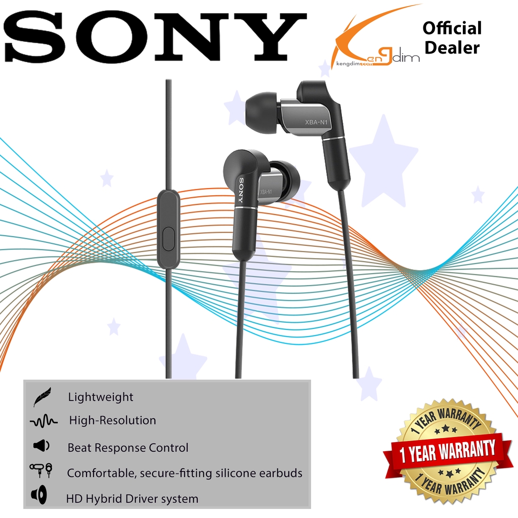 Sony XBA-N1AP Noise Isolating In-ear Headphones (SONY MALAYSIA 1