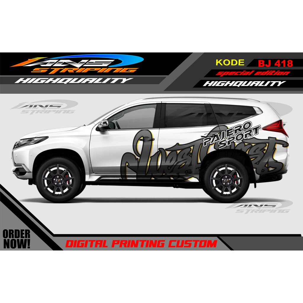 Pajero CAR STICKER, FORTUNER / PAJERO CAR STICKER DECAL / PAJERO CAR ...