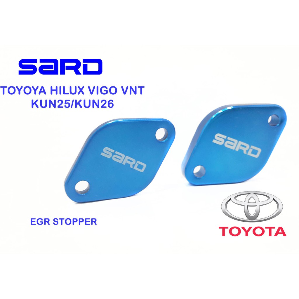SARD EGR STOPPER VALVE BLANKING BLOCK PLATE TOYOTA HILUX VIGO KUN25