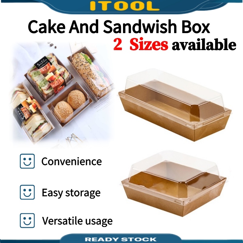 ITOOL Rectangule And Square Cake Box Sandwich Packaging Box Dessert