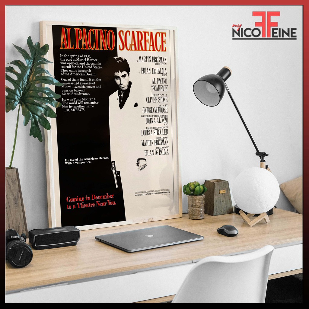 NEW Scarface Al Pacino 1983 Classic Movie Large Poster Print / Wall Art