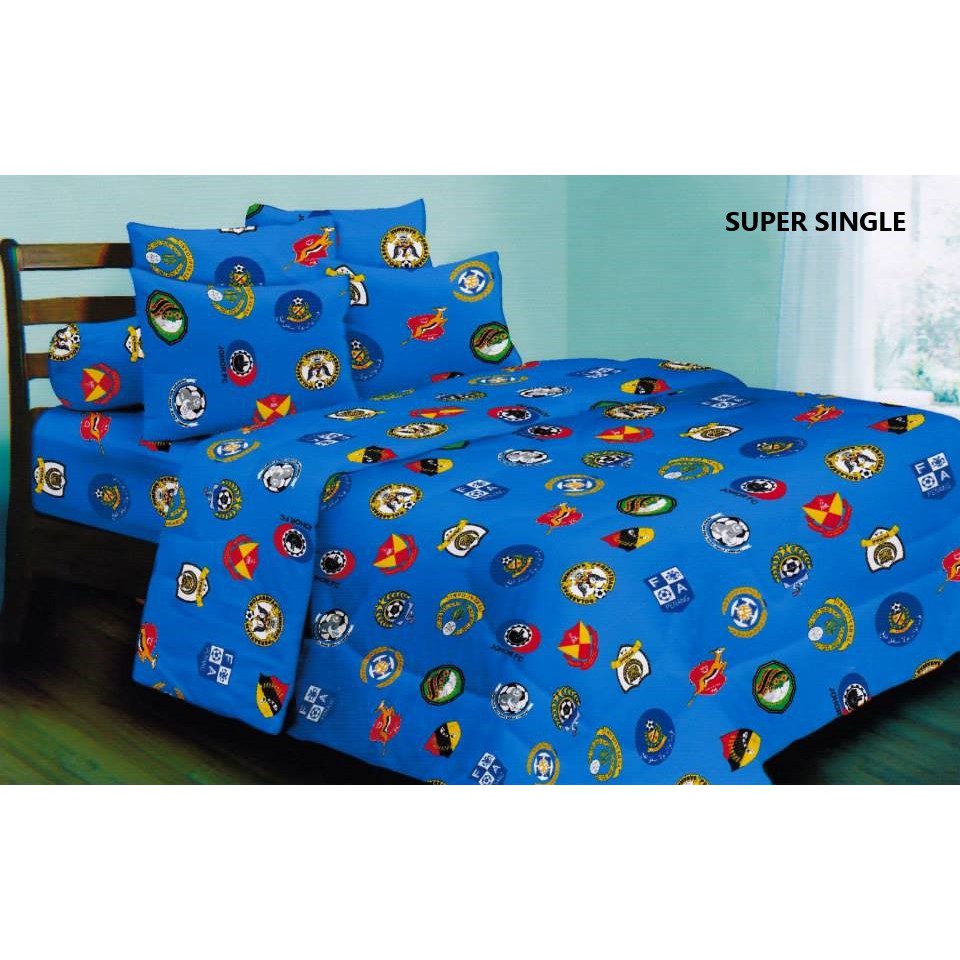 Set Super Single Bedsheet FOOTBALL CLUB MALAYSIA Shopee Malaysia
