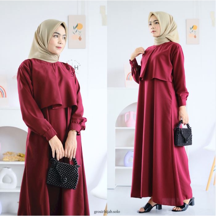 (MSB) Gamis GANESA DAILY LONG DRESS Teenage Wholesale Hijabsolo ...